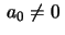 $ \,a_0\neq 0\,$