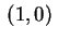 $ \,(1,0)\,$