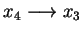 $ \;x_4\longrightarrow x_3\;$