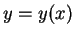 $ y=y(x)\,$
