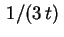 $ \,1/(3\,t)\,$