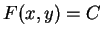 $ F(x,y)=C$
