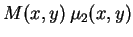 $\displaystyle M(x,y)\,\mu_2(x,y)$