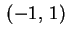$ \,(-1,\,1)\,$