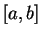 $ [a,b]\,$