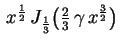 $ \,x^\frac{1}{2}\,J_{\frac{1}{3}}\bigl(\frac{2}{3}\,
\gamma\,x^\frac{3}{2}\bigr)\,$
