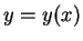 $ y=y(x)$
