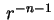 $ \,r^{-n-1}$