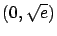 $(0,\sqrt{e})$