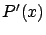 $P'(x)$