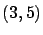 $(3,5)$