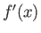 $f'(x)$