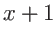 $x+1$