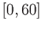 $[0,60]$