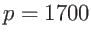 $p=1700$
