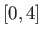 $[0,4]$