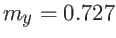 $m_y = 0.727$