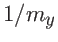$1/m_y$