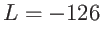 $L=-126$