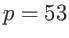 $p=53$