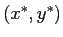 $(x^{*},y^{*})$
