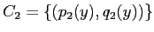 $C_2 = \{ (p_2(y), q_2(y)) \}$