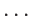 $\displaystyle \dots$