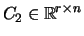 $C_2 \in {\mathbb{R}}^{r \times n}$