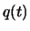$q(t)$