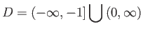 $\displaystyle S= \left( -\infty,-1 \right] \bigcup \left( 0, \infty \right)$